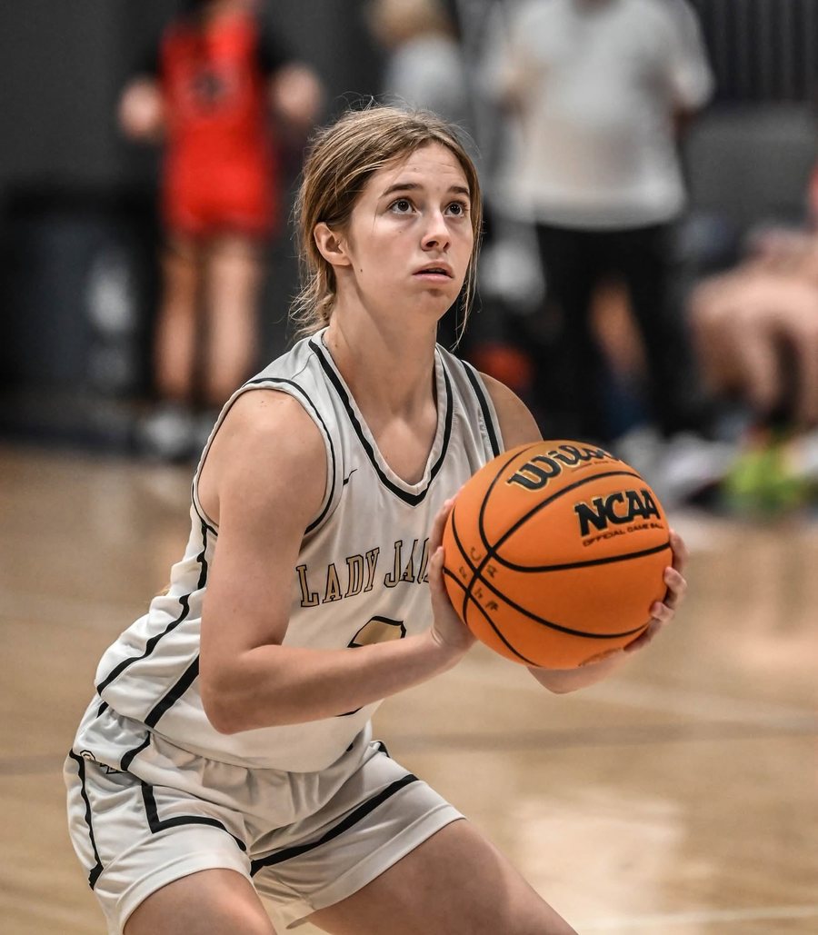 Kali Hinson shooting a free throw